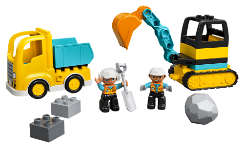 Town Truck & Tracked Excavator